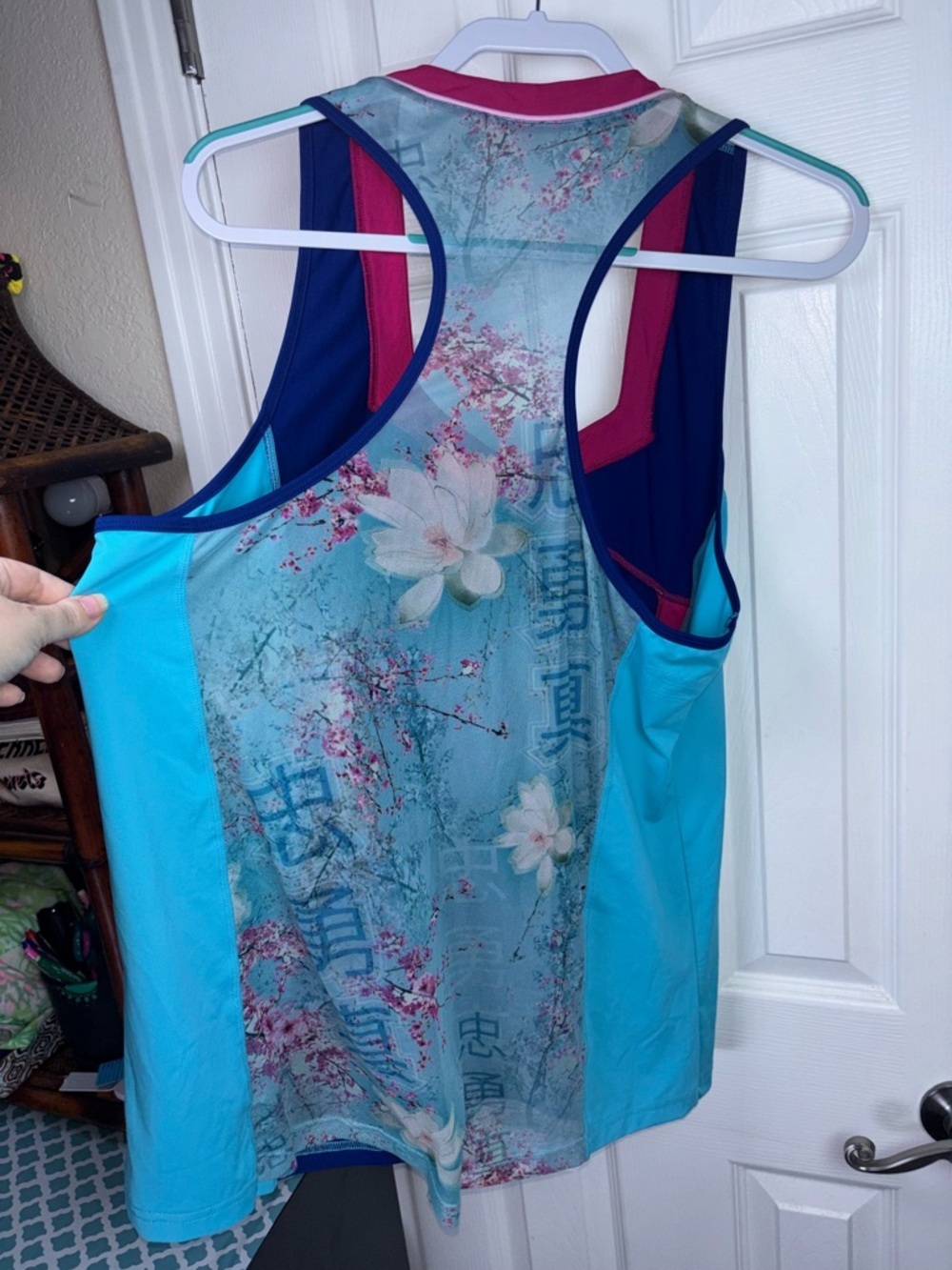 CROWNED ATHLETICS MULAN Tank Top in Navy, Teal & Pink XXL NWOT - Picture 9 of 14